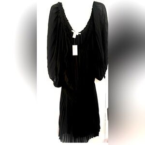 Max Studio Chic Black Dress new w tags size large